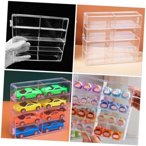 GANAZONO Car Model Storage Box Display Case 2 Pack