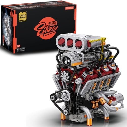 UNCLE BRICK V8 Engine Building Block Set
