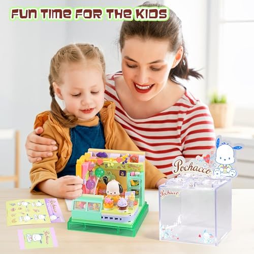 Cute Building Bricks Blocks Toys Miniature Set with Transparent Display