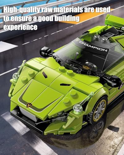 TYCOLE Super Sports Car Building Block Set with Display Case 323pcs