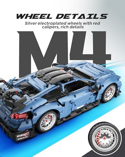 MOCBURIKU Sports Car Building Set 110 Scale M4 Racing Technic