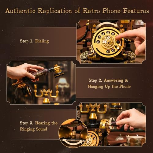 PANTASY Retro Phone Building Blocks Set for Adults