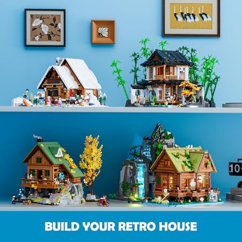 Lumibricks Waterfall Cabin LED Building Set