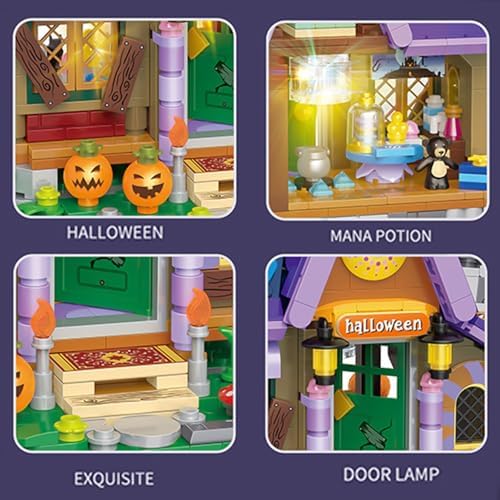 Halloween Themed Modular House Building Block Set 780PCS
