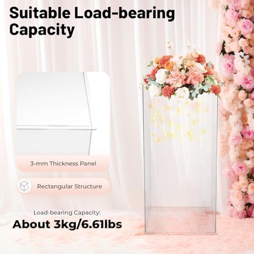 HAOREBAIYU Display Cube Pedestal Art Sculpture Box
