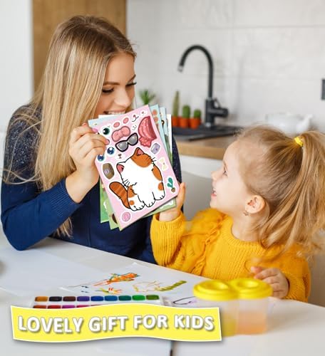 24 Piece Animal Face Stickers for Kids