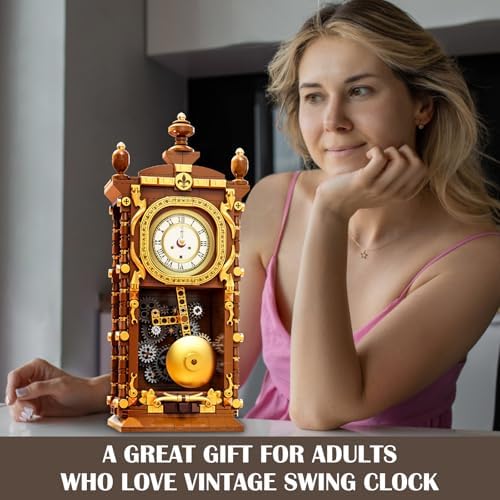 Retro Swing Clock Building Blocks Set with 751 Pieces