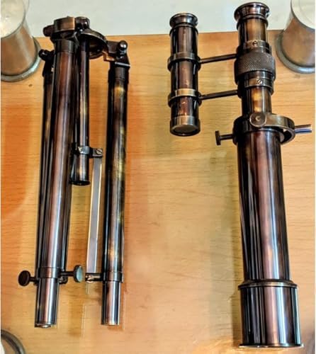 Brass Telescope with Tripod for Desk Decor and Gifts