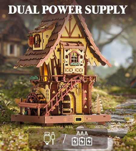 ROKR Cuckoo Clock 3D Wooden Puzzle Kit for Adults