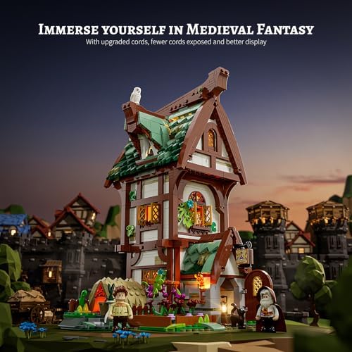 Funwhole Medieval Apothecary Shop Building Set - 1470 Pieces