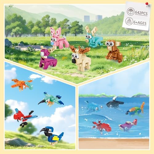 24 Pack Mini Animal Building Blocks Toy Set