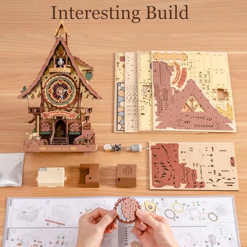 ROBOTIME Cuckoo Clock 3D Wooden Puzzle Kit