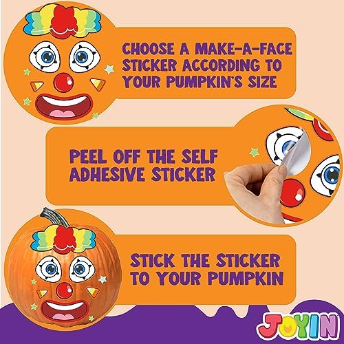 JOYIN 54 Piece Halloween Pumpkin Stickers Set