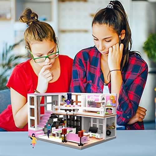 PinkBee Friends Duplex Apartment Building Blocks Set 1221 PCS