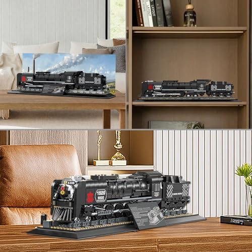 Reobrix Steam Train Building Block Toy Collectible Model Set