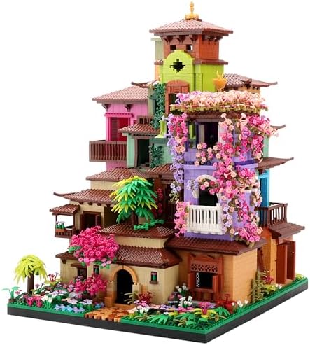 Kurimiaro Architecture Cherry Blossom Villa Building Blocks Set for Girls 14 7080PCS