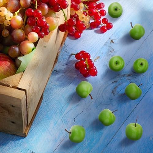 27 Pcs Mini Artificial Green Apples for Home Decor