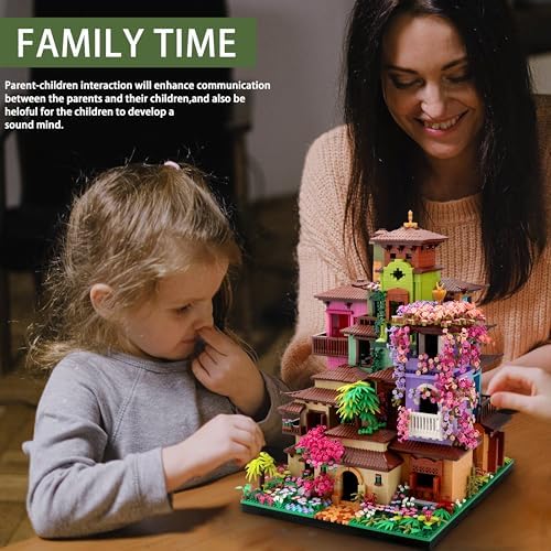 Kurimiaro Architecture Cherry Blossom Villa Building Blocks Set for Girls 14 7080PCS