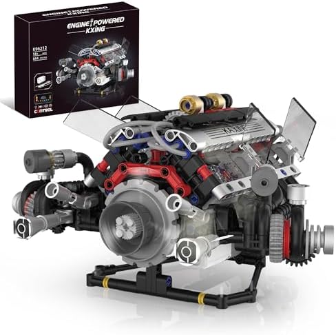 V8 Engine Building Set with App Control and Light