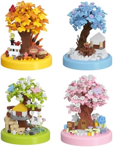 Sacblirr Tree House Building Blocks Set with Dust Cover