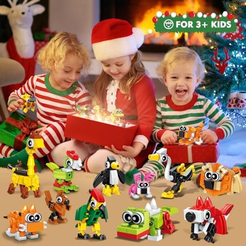 HOGOKIDS 60 Piece Animal Building Blocks Party Favors for Kids