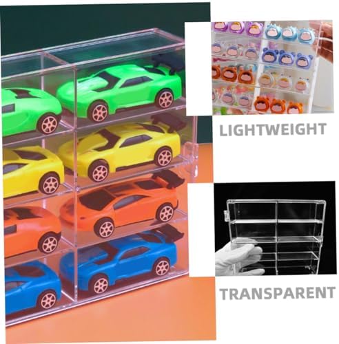 2Pcs Acrylic Display Cases for Collectibles and Model Cars