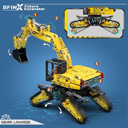 Mould King 17076 Excavator Building Set