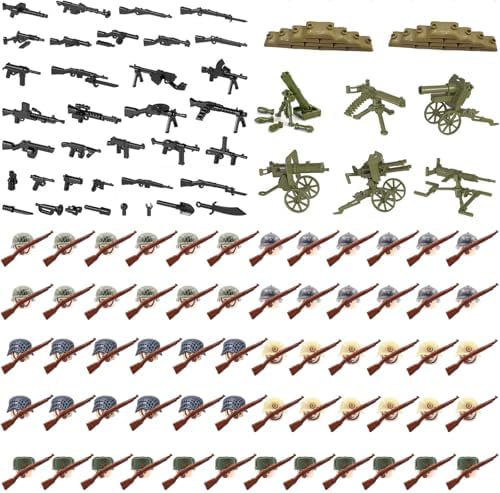 WW2 Building Set with 180pcs Action Figures and Weapons