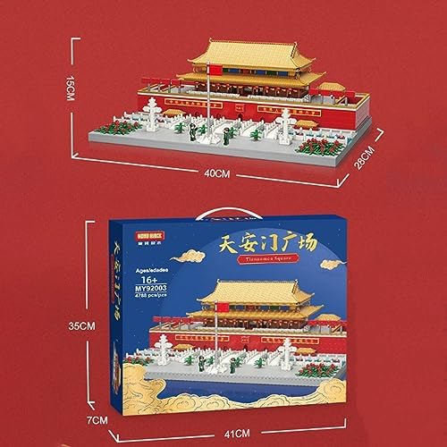 JOMIOD Tiananmen Building Blocks Set 4923 Pieces Micro Model