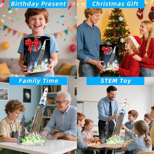 Suplanet Space Exploration Rocket Model Building Set 711 Pcs