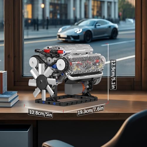 Mould King V8 Engine Building Block Set 535 Pcs