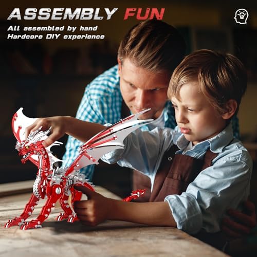 3D Metal Dragon Puzzle Building Set for Adults