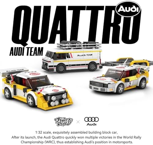 Audi S1 Quattro Rally Team Building Set 132 Scale