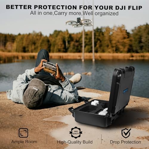 Lekufee Waterproof Hard Carry Case for DJI Flip Drone
