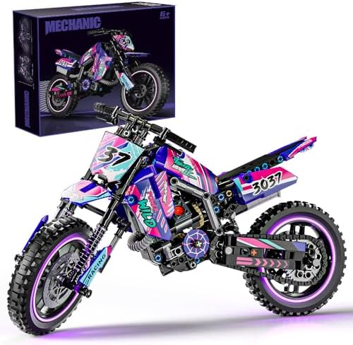 Mesiondy 476 PCS Motorcycle Building Block Set