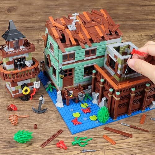 Fishing Village Store House Building Set with LED Lights