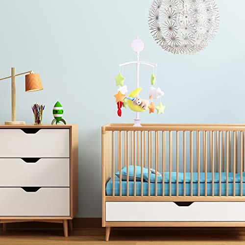 AFUNTA 26 Inch Baby Crib Mobile with Music Box Holder