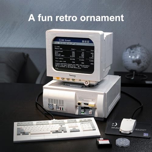 Retro Computer Building Set for Adults