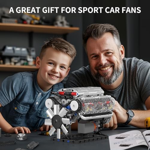 Mould King V8 Engine Building Block Set 535 Pcs