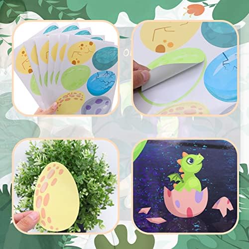 Dragon Party Game Pin The Bow On The Dragon 36 Pack Egg Stickers
