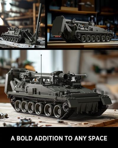Nifeliz 2S4 Military Tank Building Model Set for Adults