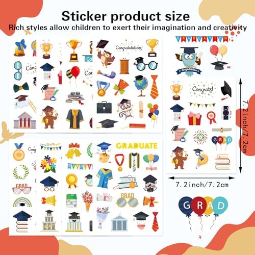 476pc Sakaipa Graduation Stickers Set