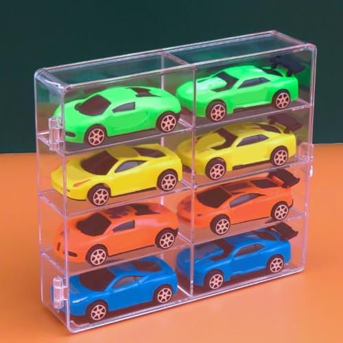 ARTIBETTER 2pcs Miniature Display Case for Collectibles Car Models and Figurines