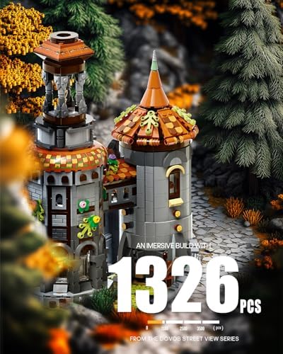 dOvOb Medieval Watchtower Building Blocks Set with 1326 Pieces