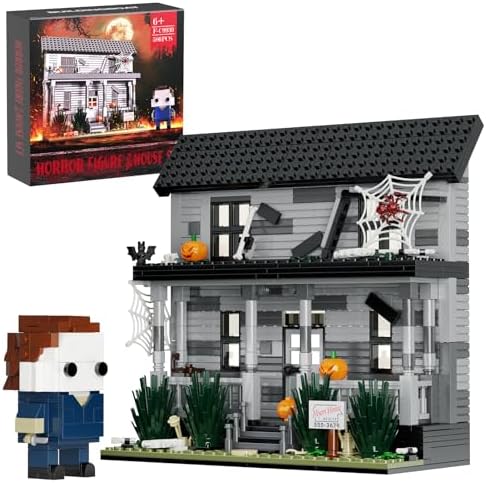 Horror Movie Halloween Figure House Building Block Kit 586 Pieces