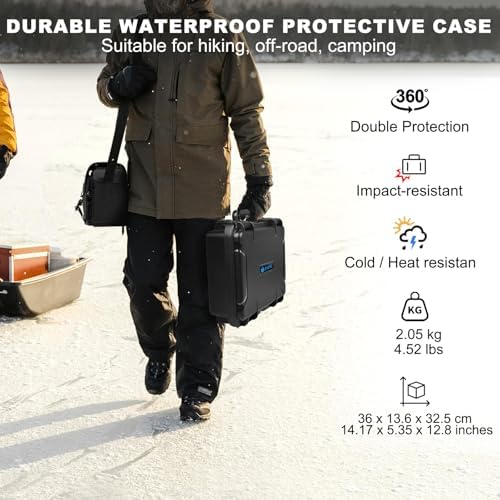 Lekufee Waterproof Hard Carry Case for DJI Flip Drone