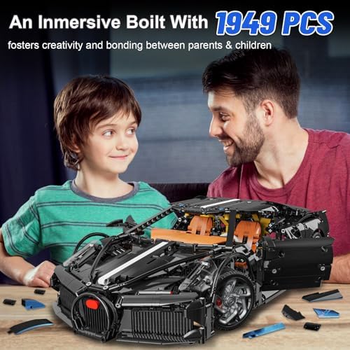 Bugatti La Voiture Noire 110 Scale Building Blocks Set for Adults