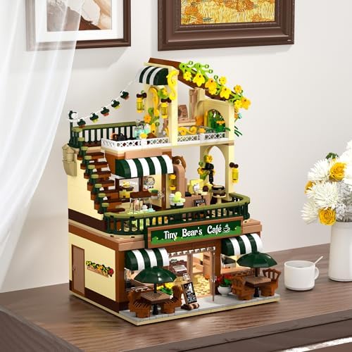 City Coffee House Building Set with Light 1173 PCS