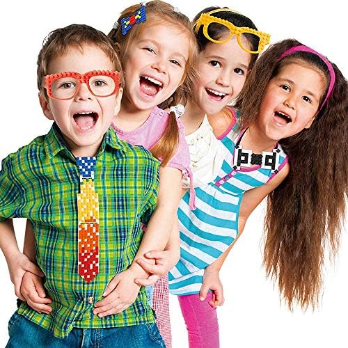 Hxezoc 12 Pcs Building Bricks Glasses Set