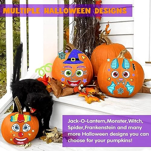 JOYIN 54 Piece Halloween Pumpkin Stickers Set